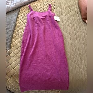 Beyond Yoga NWT Purple Sleeveless midi Dress size Large